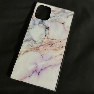 iPhone 11 colorful marble squared case